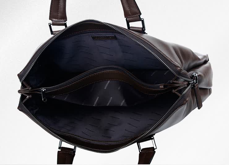 bosssunwen博斯绅威 商务休闲男士手提包s12-203910b1啡色