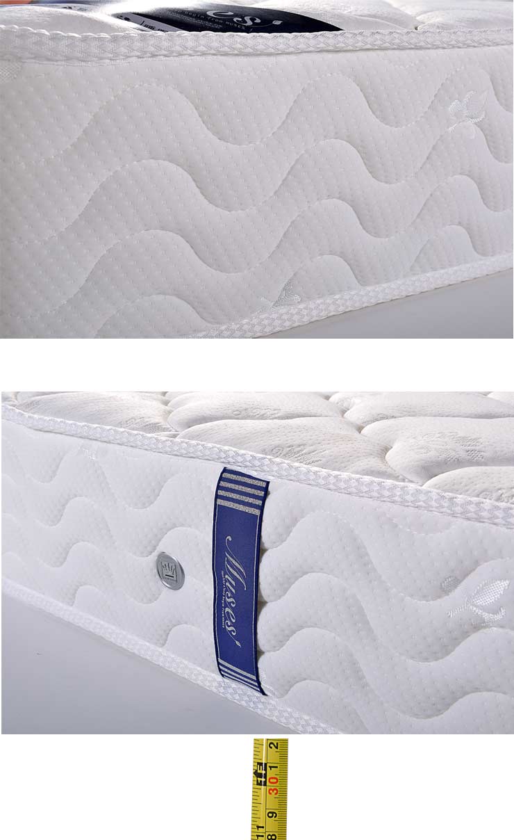 muses正品纯天然乳胶床垫 独立弹簧床垫 1.