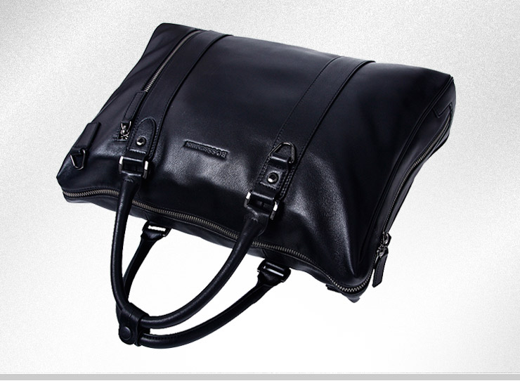 bosssunwen博斯绅威 商务休闲男士手提包s12-203410a1黑色