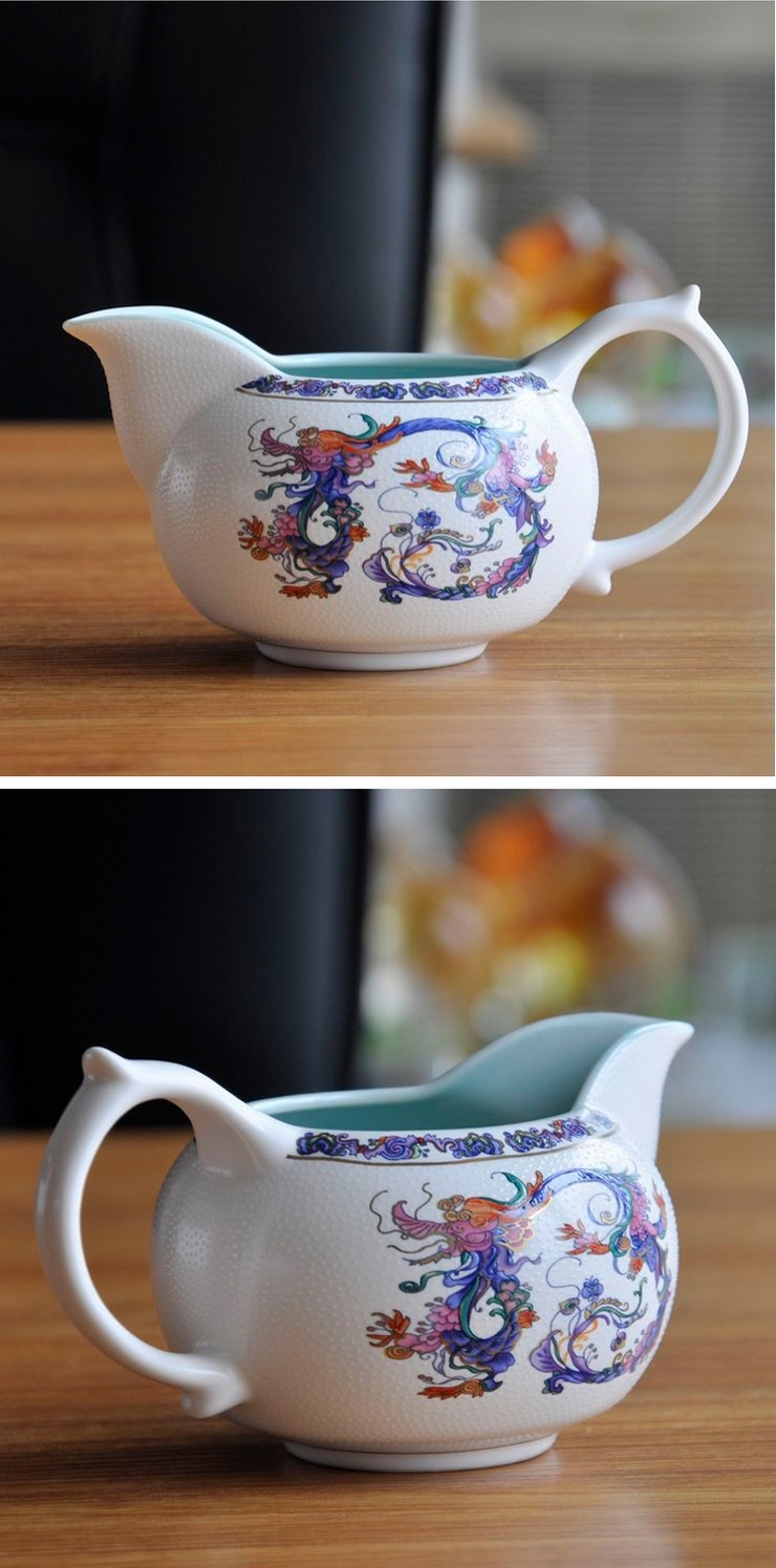 盛世昌南陶瓷 珐琅彩九件套 茶具12202 商务会议礼品