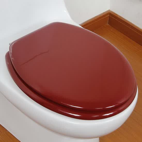 noliva ts111酒红色木质马桶盖板 引领卫浴新时尚