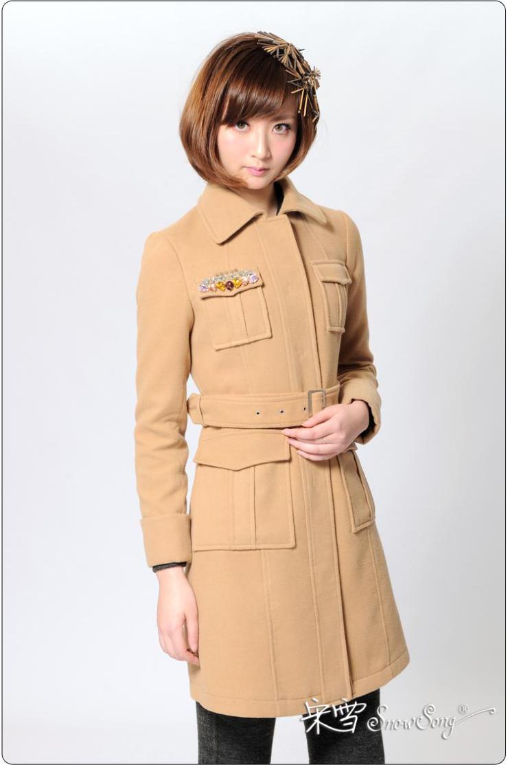 品牌  宋雪sonwsong  货号  ljes08t 颜色  白色,深卡其布色 配饰  无