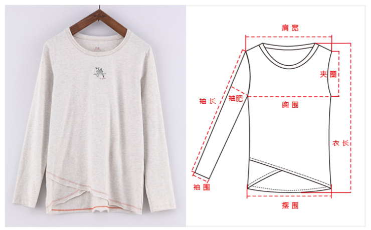 尺码 肩宽 胸围 袖长 袖围 袖肥 夹圈 衣长 摆围