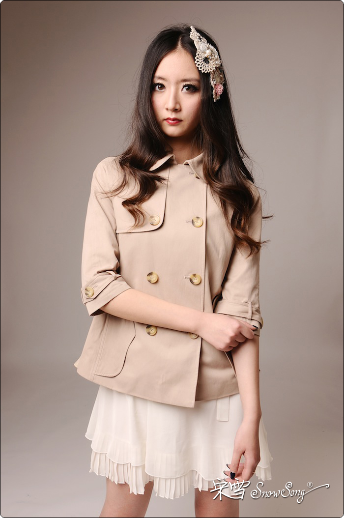 品牌 宋雪sonwsong 货号 klcs18 颜色 棕色 配饰 无 材 质 面料1:100%