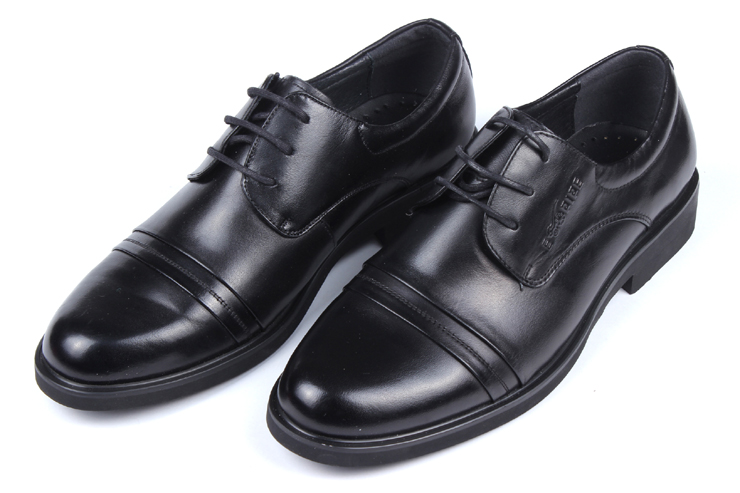 帝国烟斗正装系带头层皮鞋 棕色 39