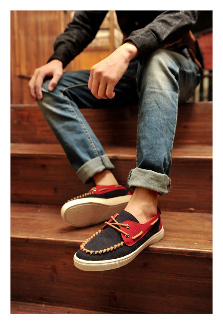 度文尼 秋季新品 男士百搭潮流时尚休闲男鞋jk760 深蓝 44