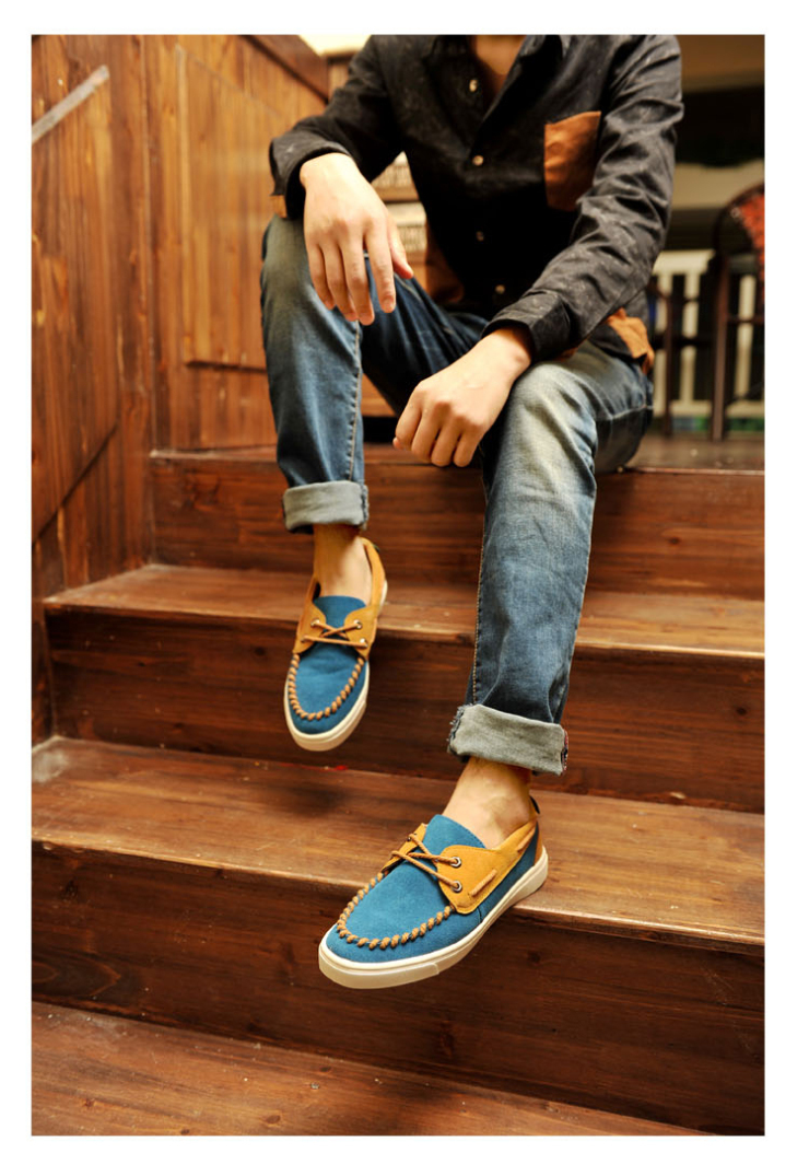 度文尼 秋季新品 男士百搭潮流时尚休闲男鞋jk760 深蓝 44