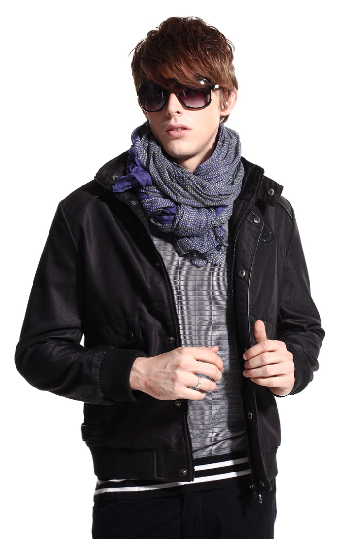 zuoan 左岸2012秋冬新款 男装时尚韩版修身男士夹克男开衫 11308017