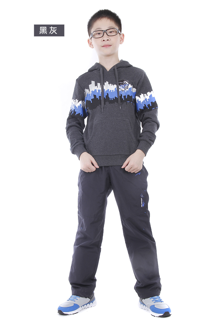七波辉童装(7-poove)2012秋冬新款男中大童休闲运动套头连帽学生卫衣b