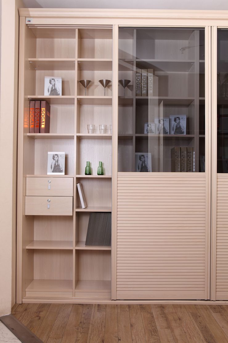 索菲亚ec款白枫木书柜书橱书架 可定制组合家具 定金