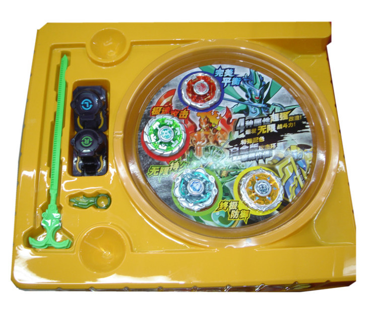 奥迪双钻(auldey)飓风战魂玩具 战斗王陀螺 全属性套装白金版604801