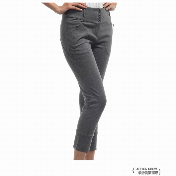 feizi菲姿 2012秋冬新款ol职业通勤中腰针织弹力小脚九分特价女裤f