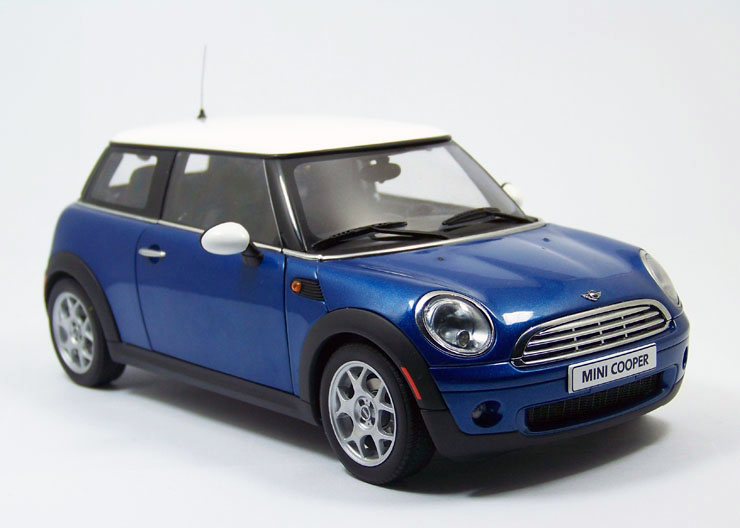 迷你minicooper 汽车模型 奥图亚 autoart 1/18(蓝色)