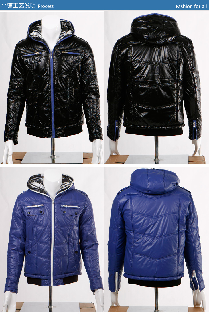 viscap维斯凯男装 秋冬新款青春休闲运动 男士外套短款大码棉衣棉服