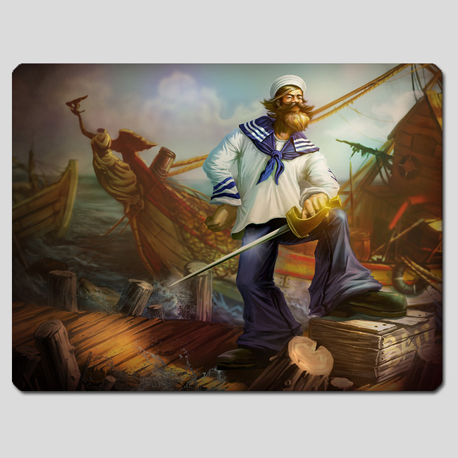 英雄联盟 lol 海洋之灾普朗克 大力水手皮肤 精品鼠标垫