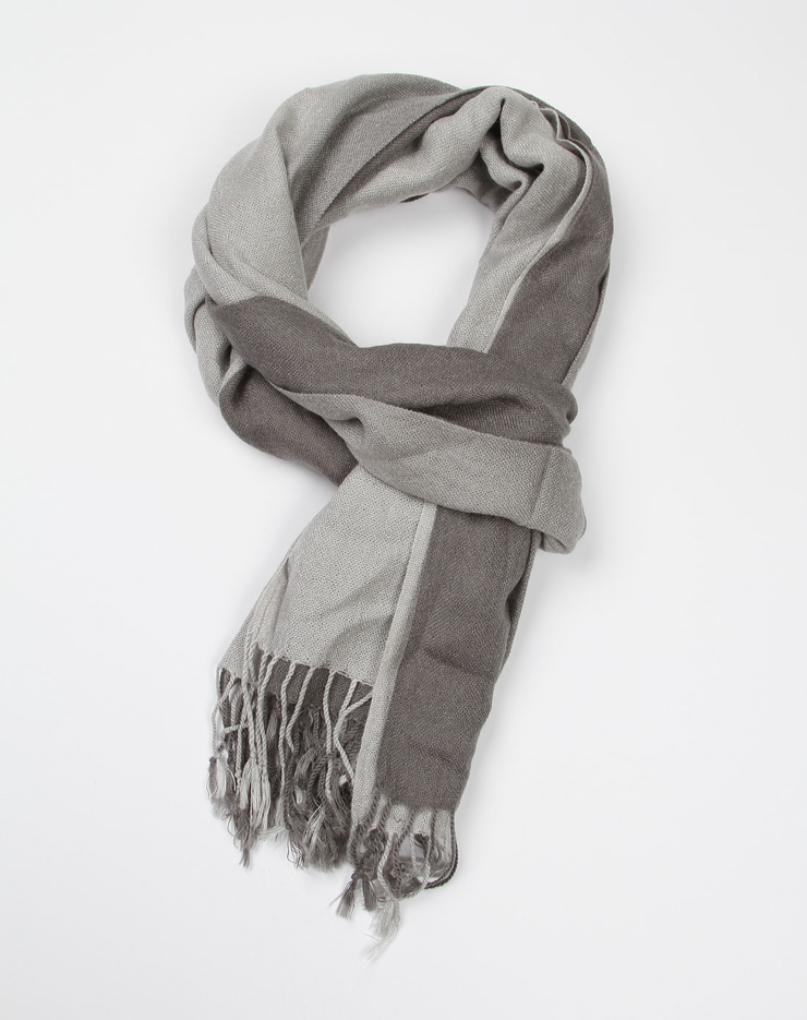 嬷嬷茶女孩围巾专场灰色底简约百搭围巾12b549 均码