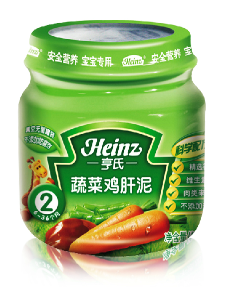 heinz亨氏果泥组合套餐 二段113g*7瓶 富含膳食纤维微量元素 助骨骼