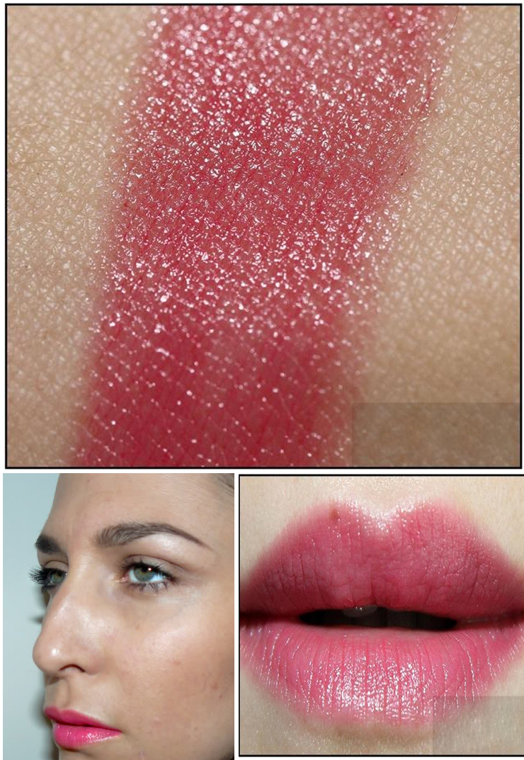 魅可/mac显色丰润滋润持久唇膏 口红lustering 光泽玫粉色