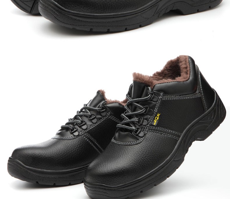 孚诚劳保鞋男冬季加绒棉鞋防砸防刺穿棉款安全工作鞋透气超迁皮轻便