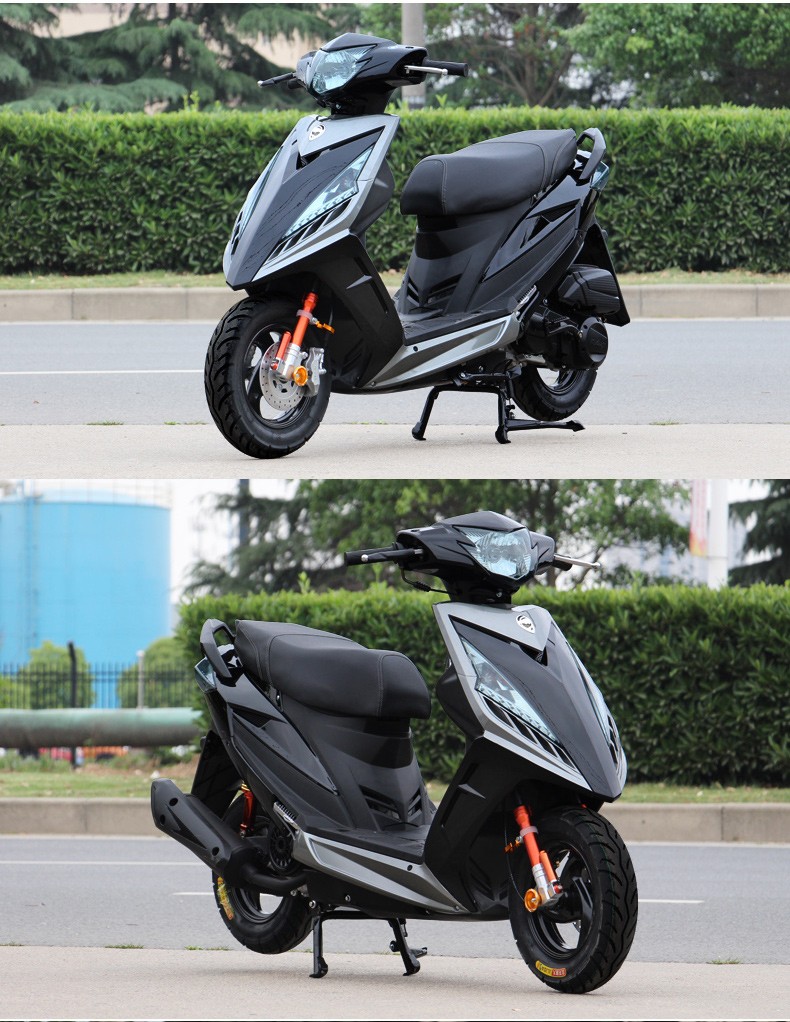 阔途战速鬼火踏板摩托车跑车燃油款125cc国四电喷外卖车小绵羊摩托车