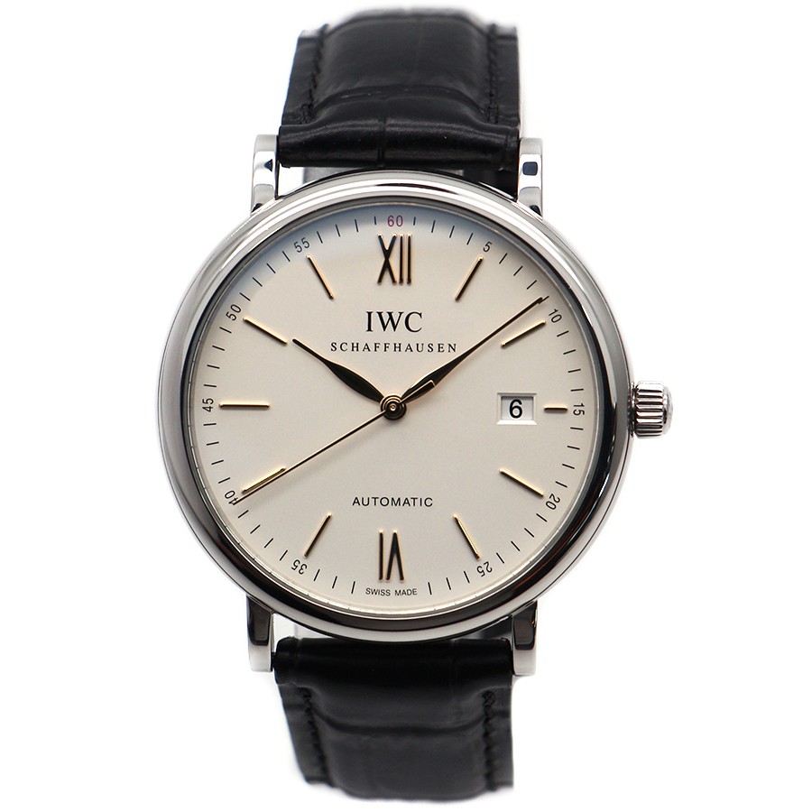 二手95新iwc万国柏涛菲诺系列自动机械男表40mm表径新款红60瑞士名表