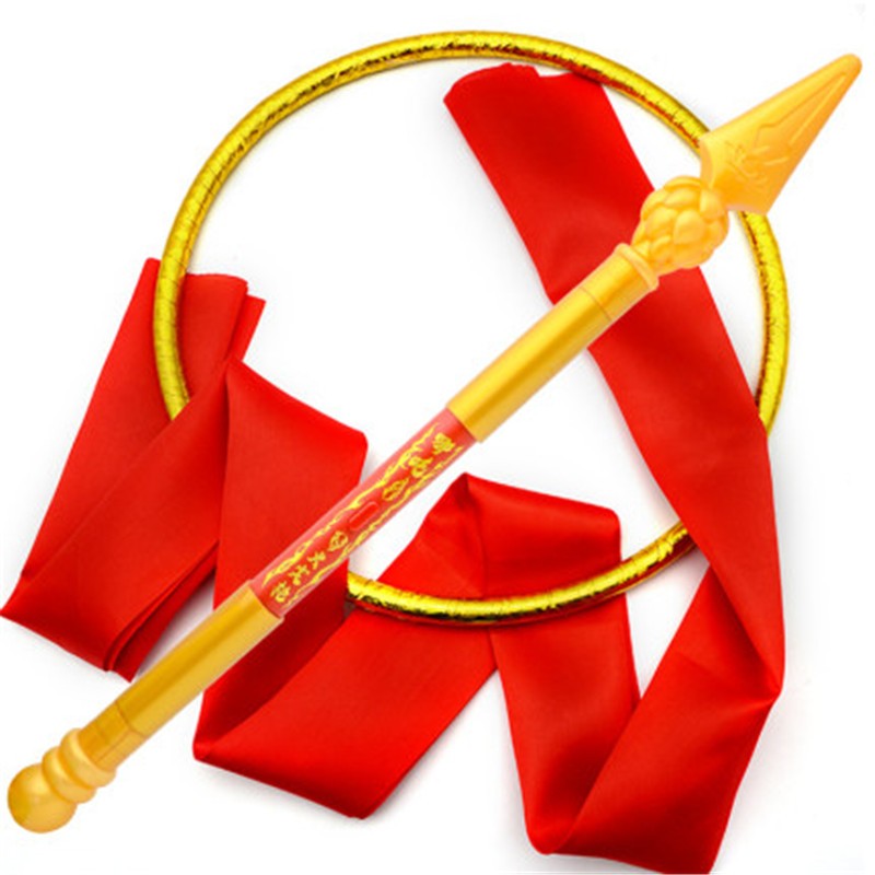 哪吒之魔童降世同款玩具儿童火尖枪乾坤圈面具混天绫cos道具 火尖枪