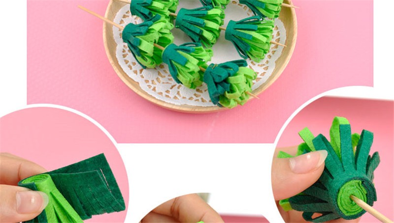 艾利图儿童过家家仿真食物玩具di不织布烧烤串串香火锅麻辣烫幼儿园