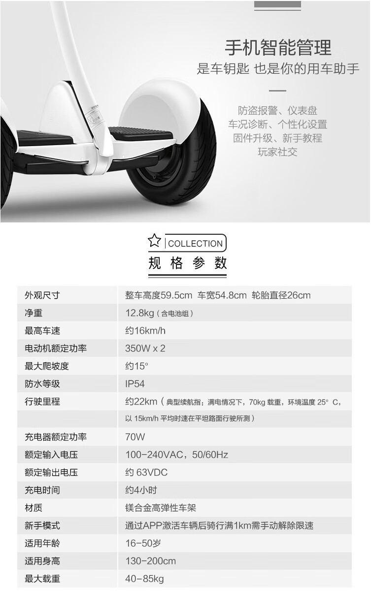 平衡车9号 成人两轮电动体感车plus九号平衡车儿童卡丁车套件米家户外