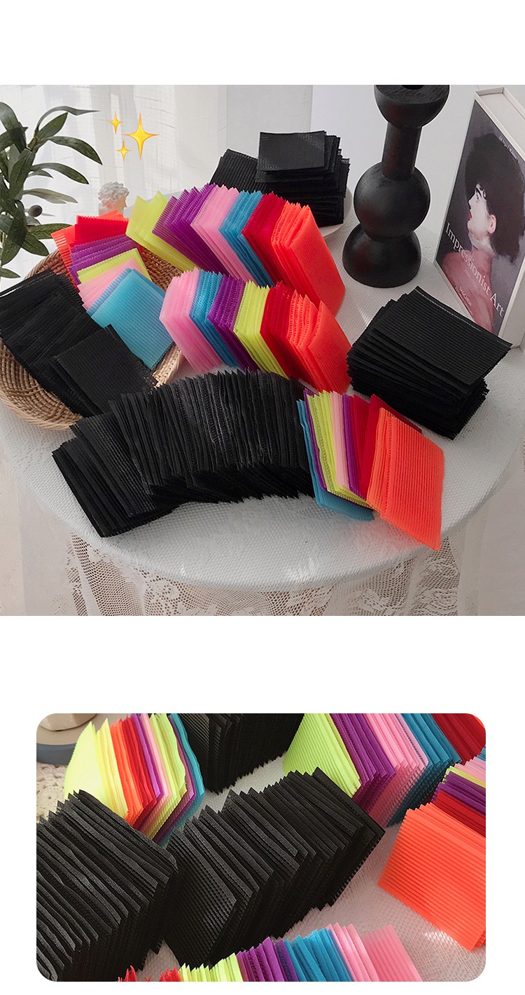 简约黑色刘海魔法贴网红碎发整理神器头发粘贴魔术贴彩色发帖发粘彩色