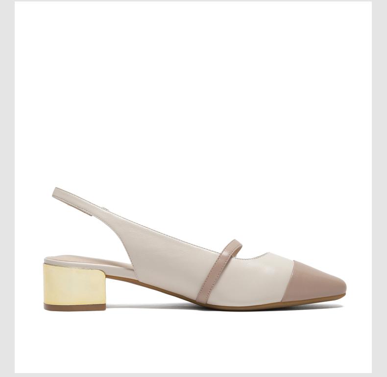 skap圣伽步女鞋甜美拼色女凉鞋2020新款n1ibg501橙色35