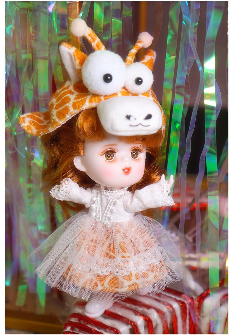 德必胜巴比公主小娃娃玩具迷你换装芭比娃娃套装 嘟嘟系列ob11关节