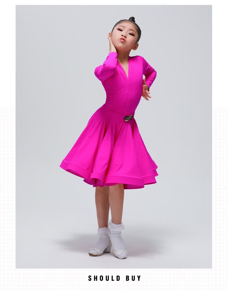conny康尼女童黑池拉丁舞服装艺考比赛裙专业规定服高端舞蹈表演服
