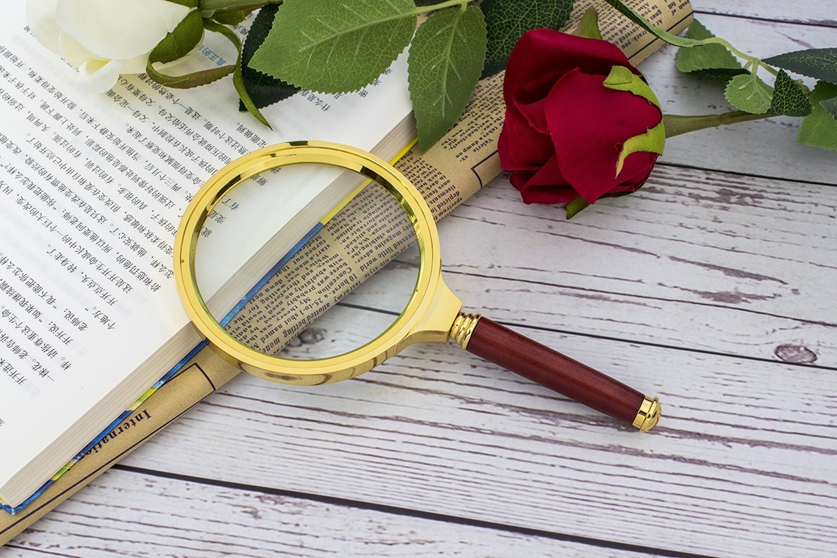 圣德名图光学放大镜10高清手持放大镜老人20看报阅读清晰高倍学生儿童