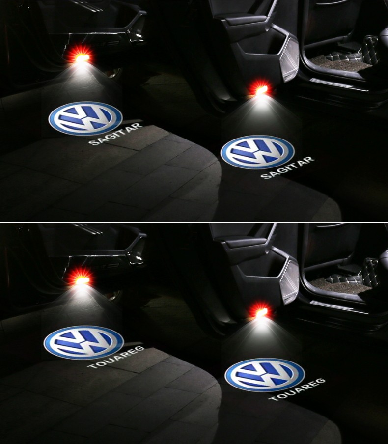 大众迎宾灯172020年新迈腾b8帕萨特cc途昂途锐辉昂改装车门投影镭射灯