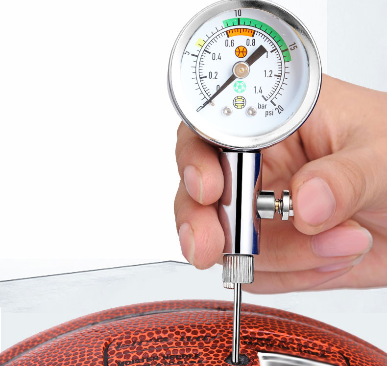 球类气压表篮球足球排球压力表学校球队用指针式气压表 球类气压表