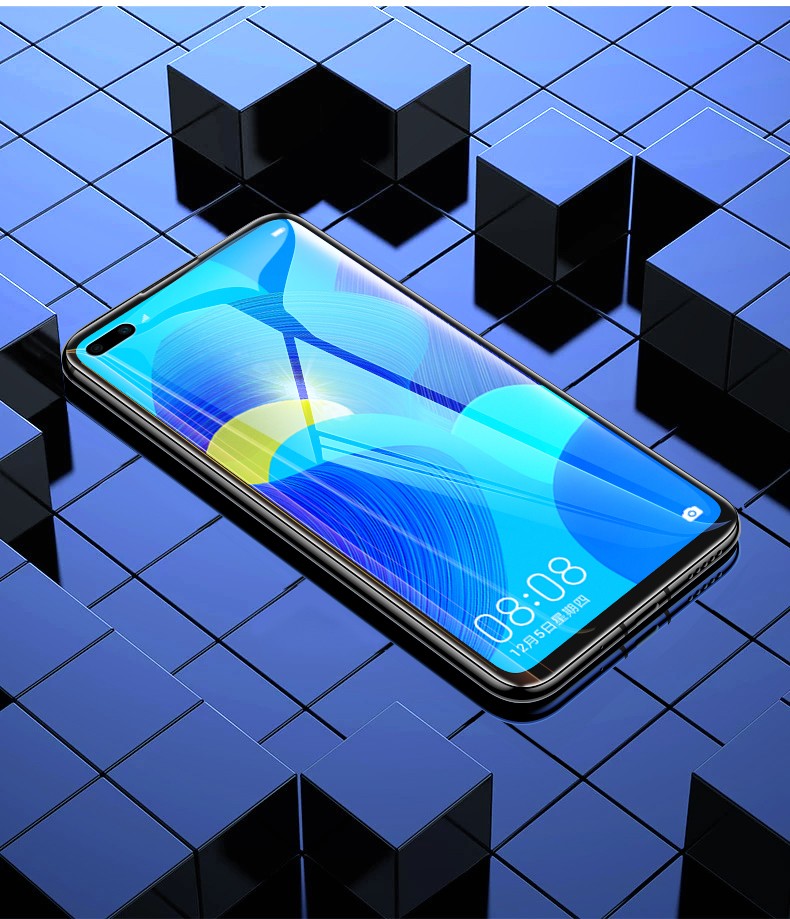 简怩 华为nova6/5g钢化膜nova6se手机膜全屏细边抗双曲面全包边无白边