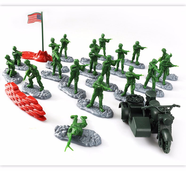 jeu军事模型玩具兵人反恐现代军事塑料小兵人打仗玩具塑料士兵军人