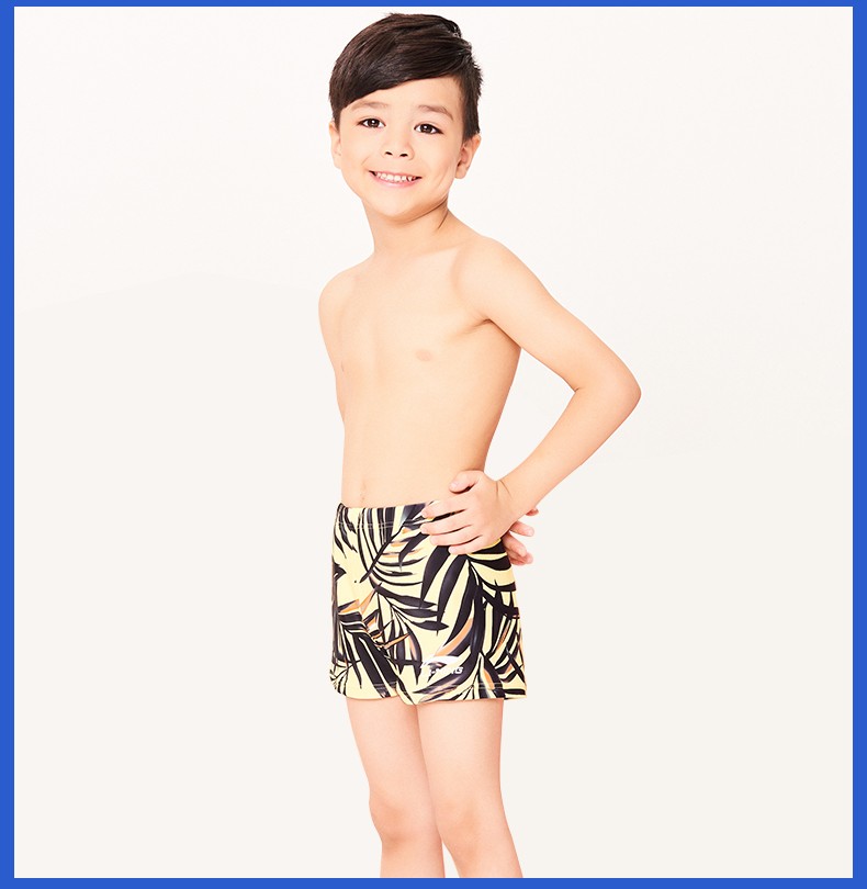 李宁lining儿童泳裤男中大童男童游泳衣泳装小男孩专业速干训练游泳