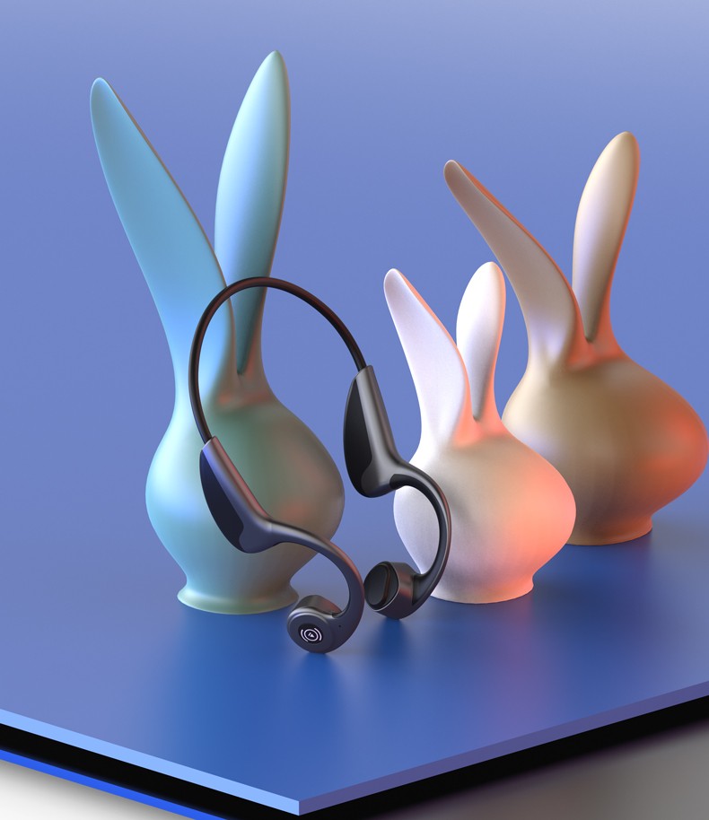 fmj骨传导耳机运动跑步真无线蓝牙耳机头戴式防水