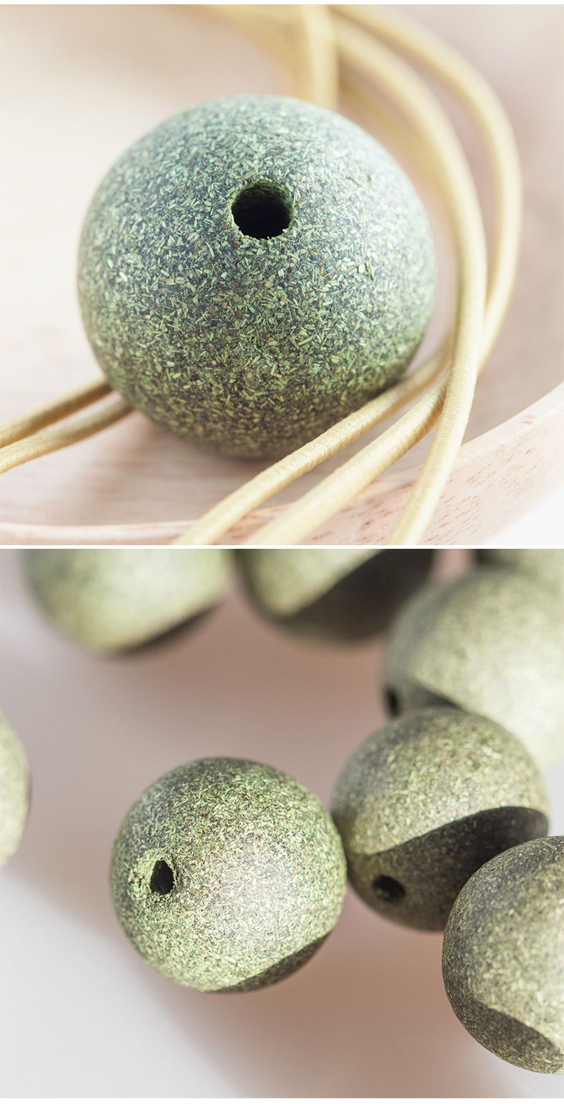 吸猫手链猫薄荷球虫瘿果木天蓼项链撸猫神器猫咪零食磨牙咬啃玩具9球