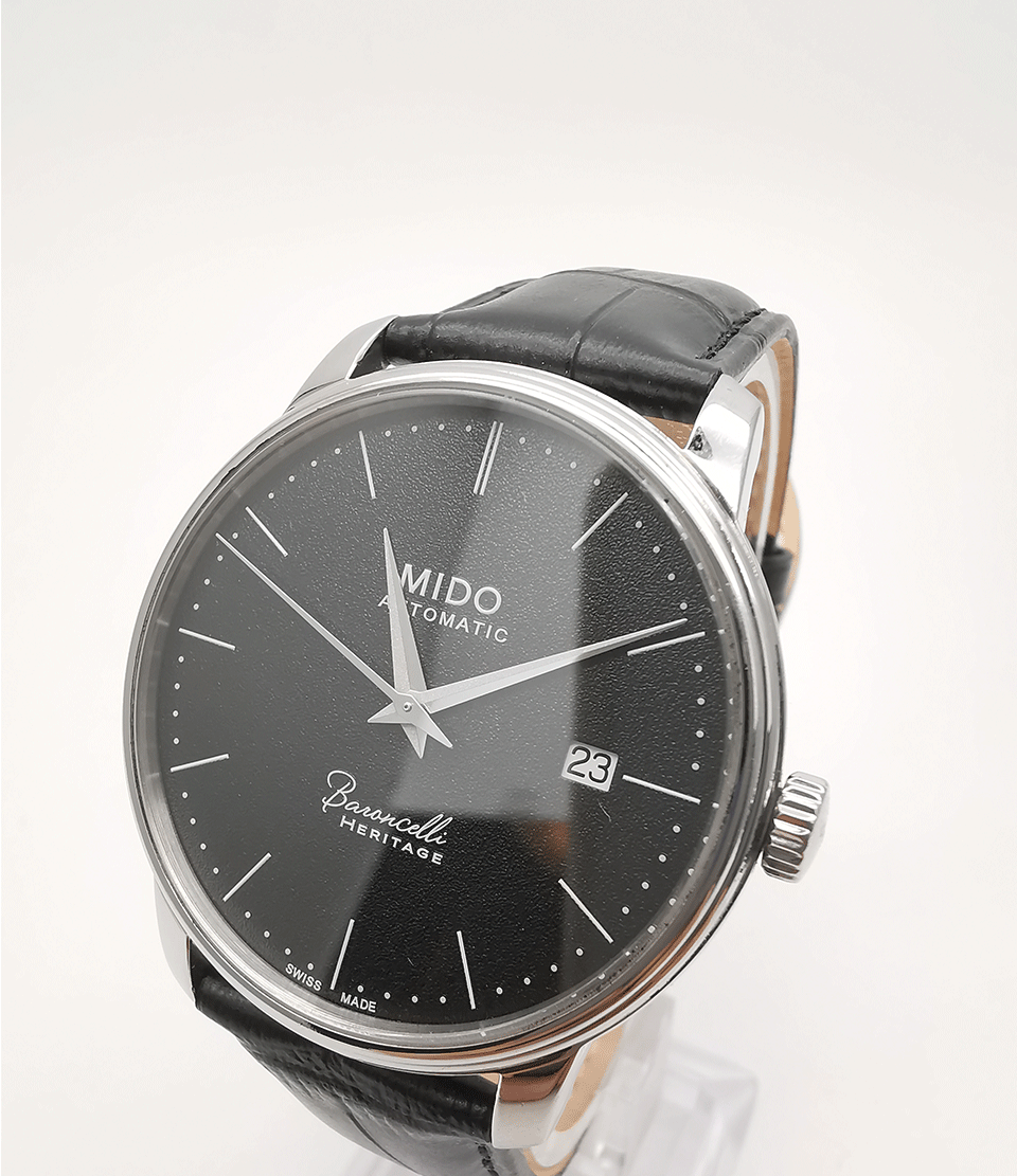 二手95新美度mido贝伦赛丽系列四十周年纪念款男士自动机械腕表二手