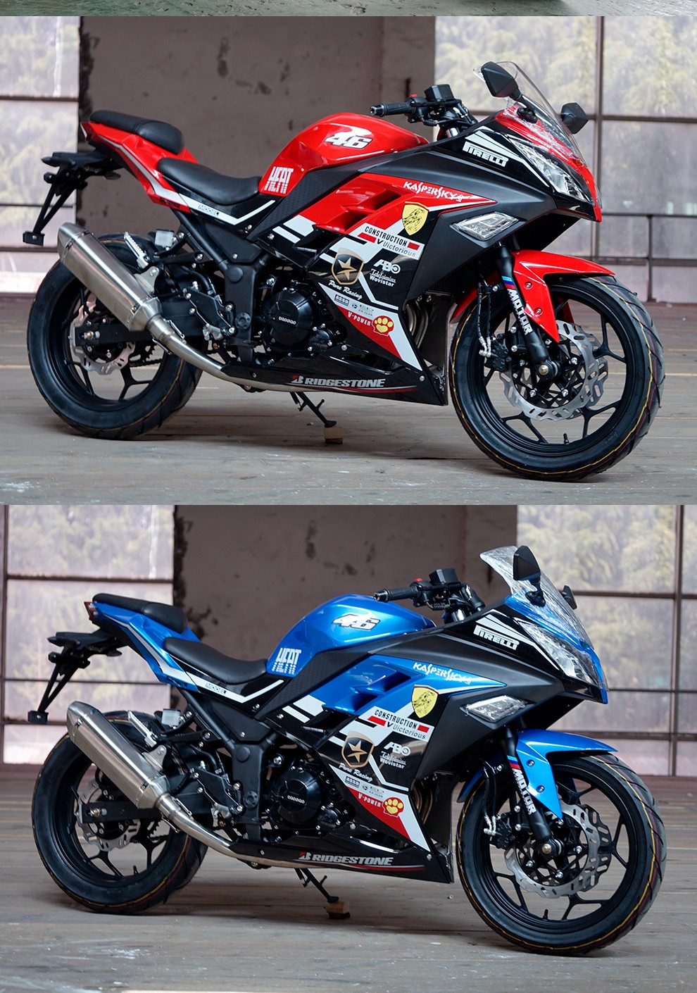 全新小忍者摩托车大跑车国四电喷moto公路赛趴赛机车重机街跑车摩旅