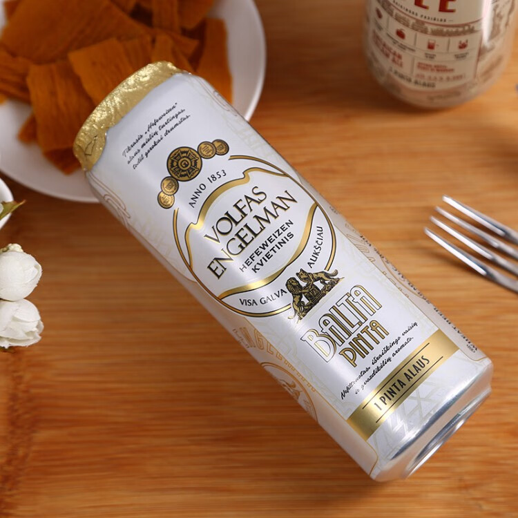 立陶宛原装进口沃夫狼volfasengelman小麦白啤酒精酿啤酒568ml6瓶