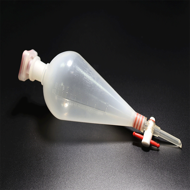 分液漏斗标准塞pp材质 ptfe活塞和外壳容量125ml 250ml 500ml 1000ml