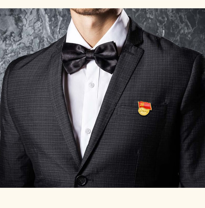 加厚款党徽2020新版胸针标准型磁铁磁扣中国党员胸章徽章为人民服务党