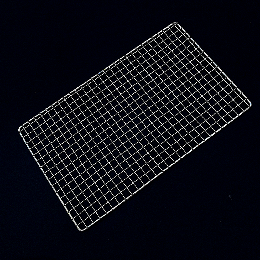 长方形不锈钢烧烤网加粗户外烤肉篦子带把易清洗新款哇塞牛横26x80