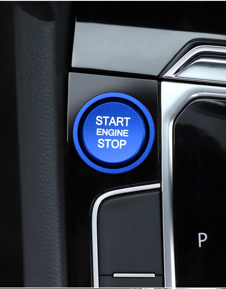 安巡19款大众cc一键启动按钮装饰圈贴新迈腾途观速腾点火开关改装饰