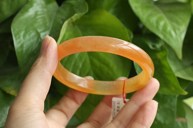 新疆天然金丝玉/黄色/宝石光/手镯子/60/61mm