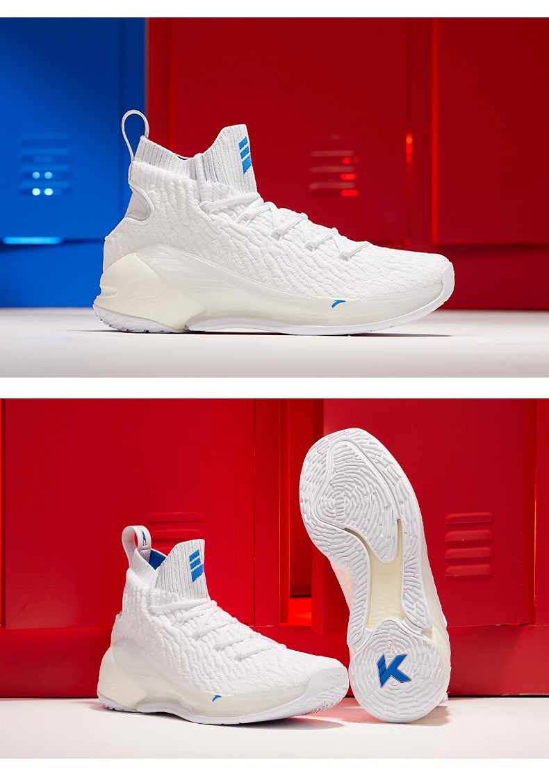 安踏kt4篮球鞋运动鞋男 2020春季新款官网正品汤普森战靴防滑耐磨高帮