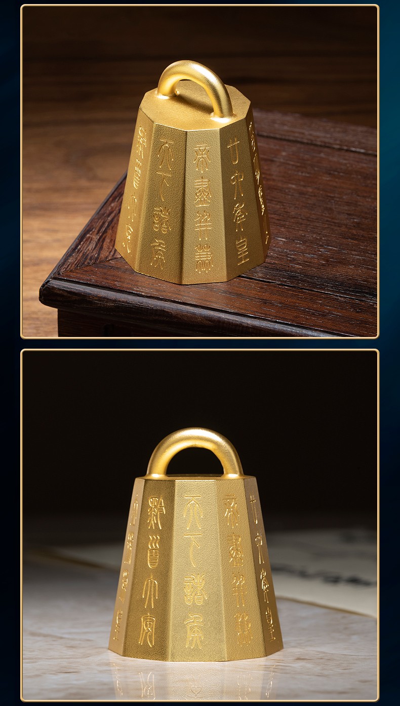 铜师傅全铜摆件昭文秦权镇纸创意实用铜工艺品家居饰品小礼品书房小